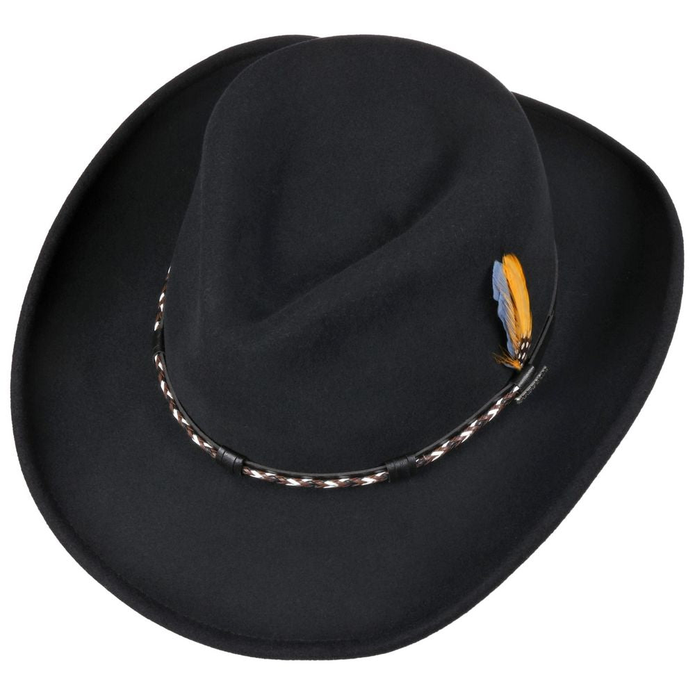 Stetson Western Vitafelt -  Sort Cowboy Hat