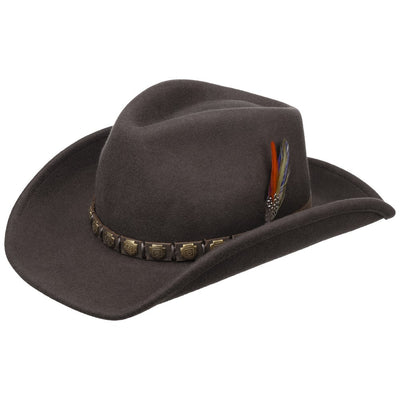 Stetson Western Woolfelt Cowboy Hat Brun