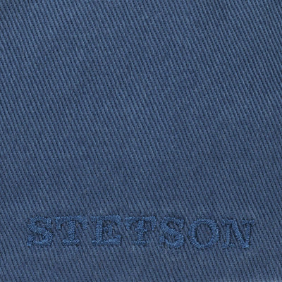 Stetson Baseball Cap Cotton - Ensfarvet Blå