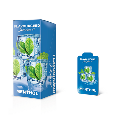 25 stk FlavourCard Menthol Aroma Kort - INTROPRIS !