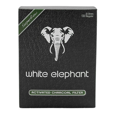 KOPP White Elephant 9 mm Aktivt Kul Filter til Pibe - 150 stk