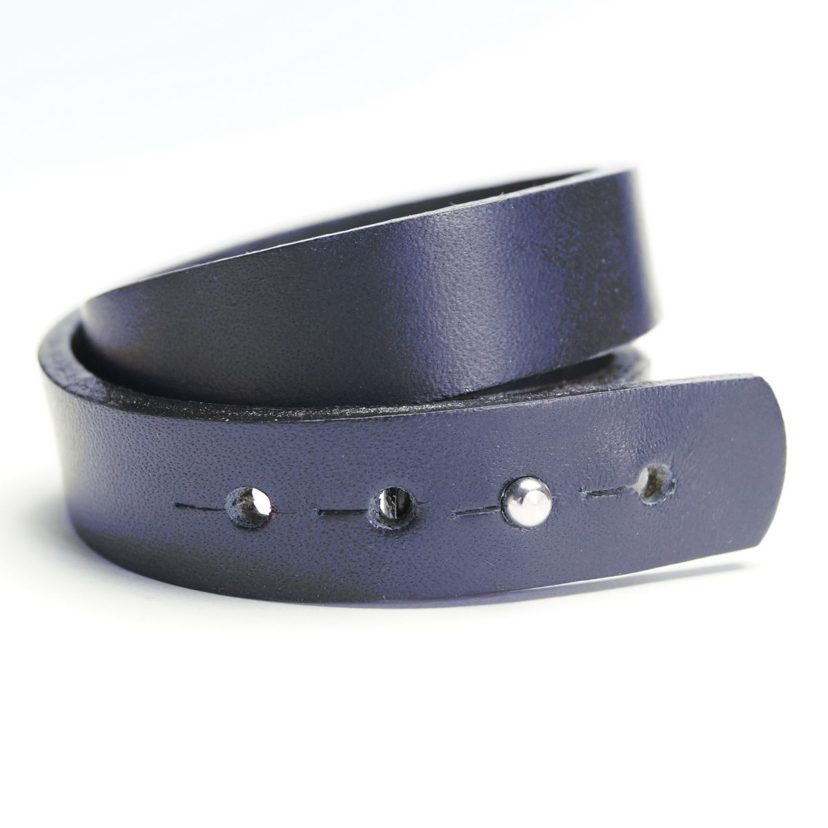 Dobbelt Læder Armbånd - Marine - Smykke fra The Leather Belt Co. hos The Prince Webshop