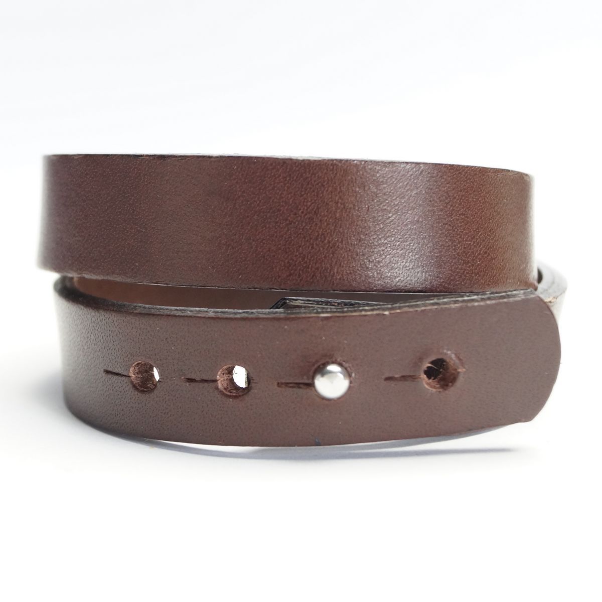 Dobbelt Læder Armbånd - Mørkebrunt - Smykke fra The Leather Belt Co. hos The Prince Webshop