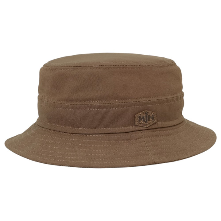 MJM Bucket Hat MAX STAYWAX - Grøn Oilskin Bøllehat - Bucket Hat fra MJM Hats hos The Prince Webshop