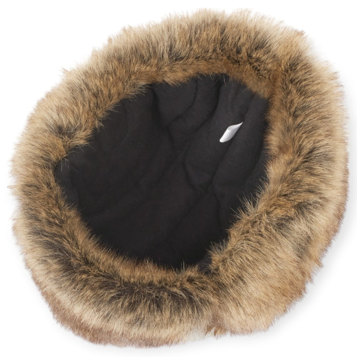 MJM Trapper Hat Recycled Taslan Faux Fur - Black