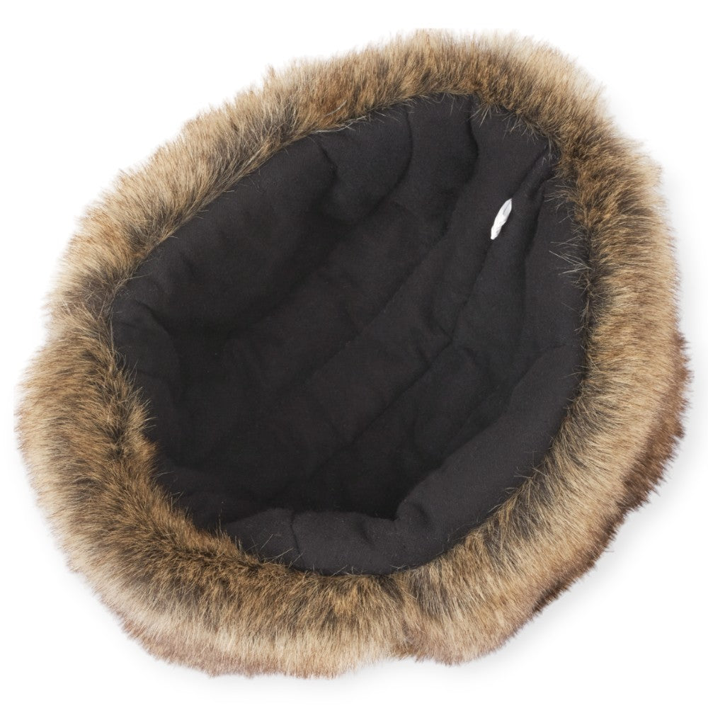 MJM Trapper Hat 42 - Faux Leather/Fur - Brown