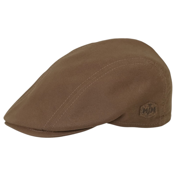 MJM Daffy 3 Staywax - Grøn Oilskin Sixpence - Flat Cap fra MJM Hats hos The Prince Webshop