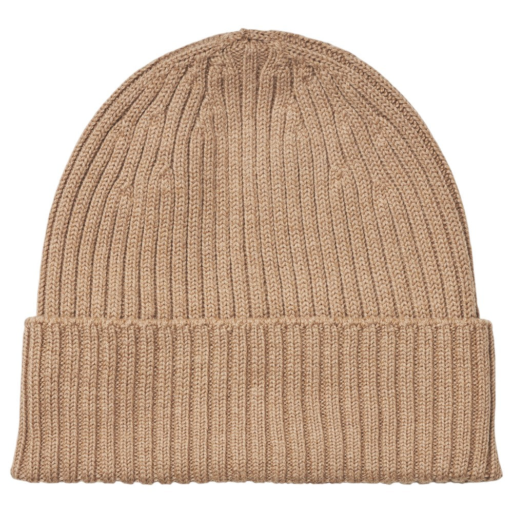 MJM Beanie i 100% Merino Uld - Camel Hue