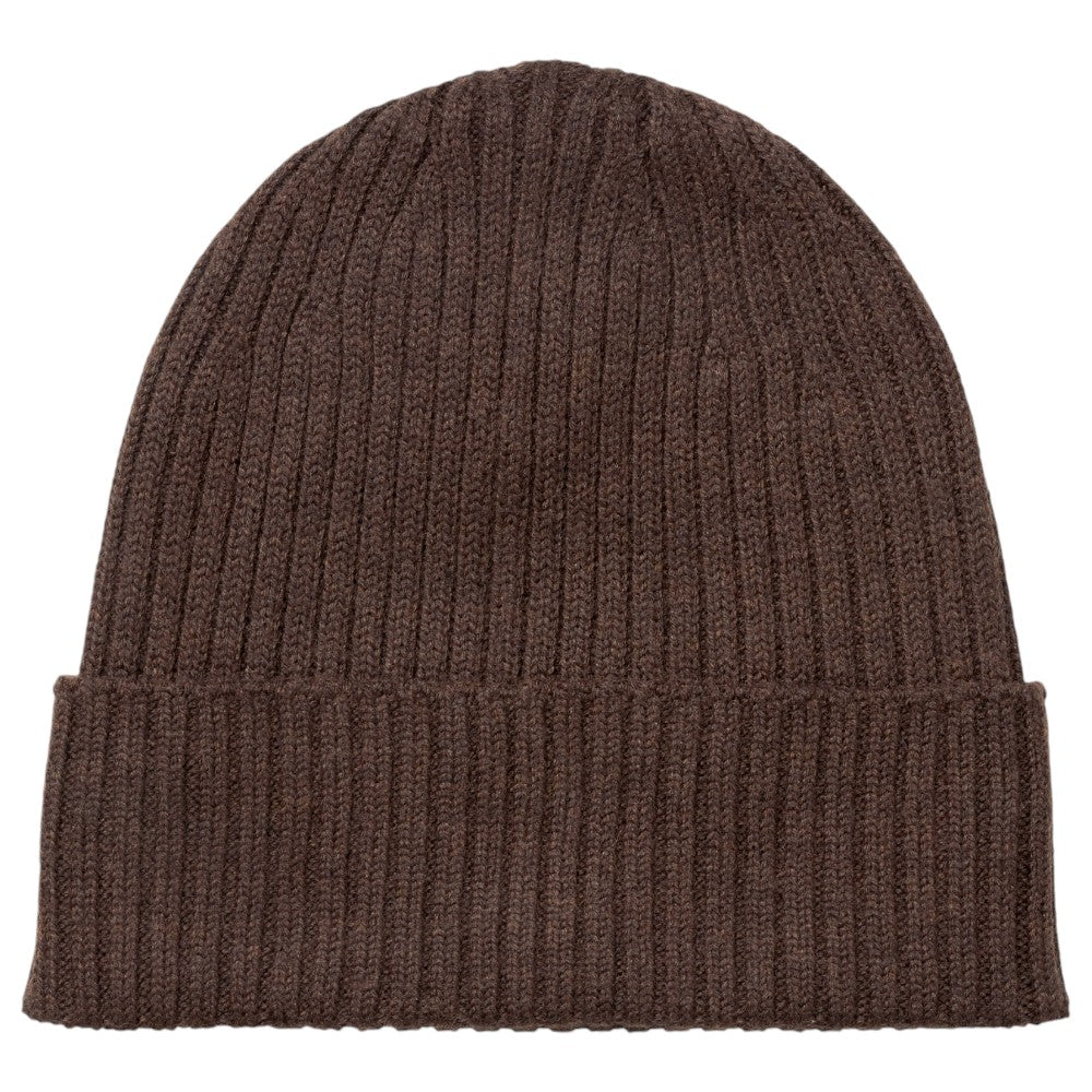 MJM Beanie in 100% Merino Wool - Dark Brown Beanie