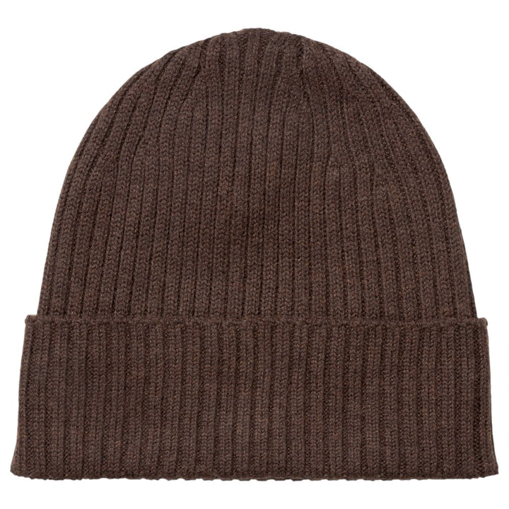 MJM Beanie i 100% Merino Uld - Mørkebrun Hue