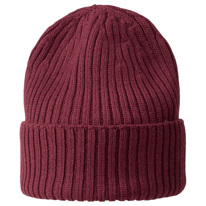 MJM Beanie 100% Merino -villa - viinin punainen hattu