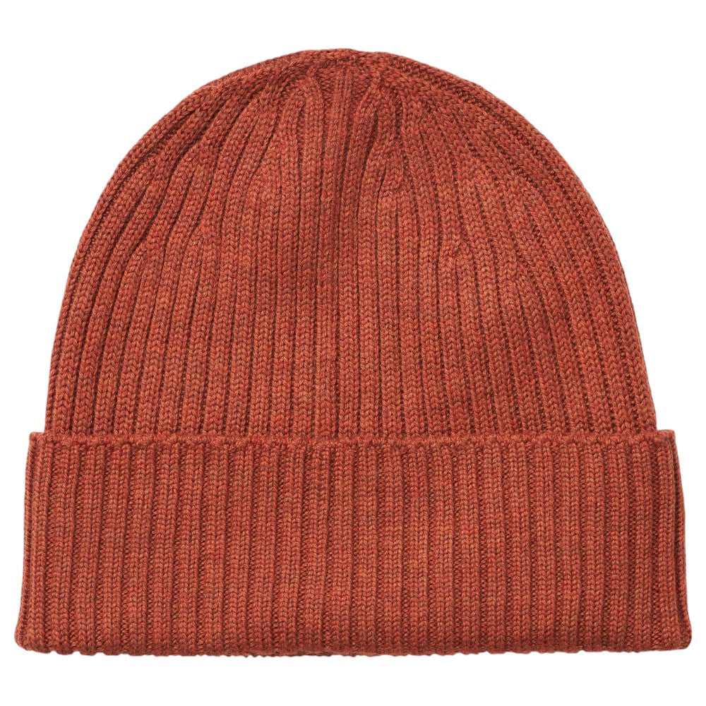 MJM Beanie i 100% Merino Uld - Rust - Hue fra M.J. MICHAELSEN A/S hos The Prince Webshop