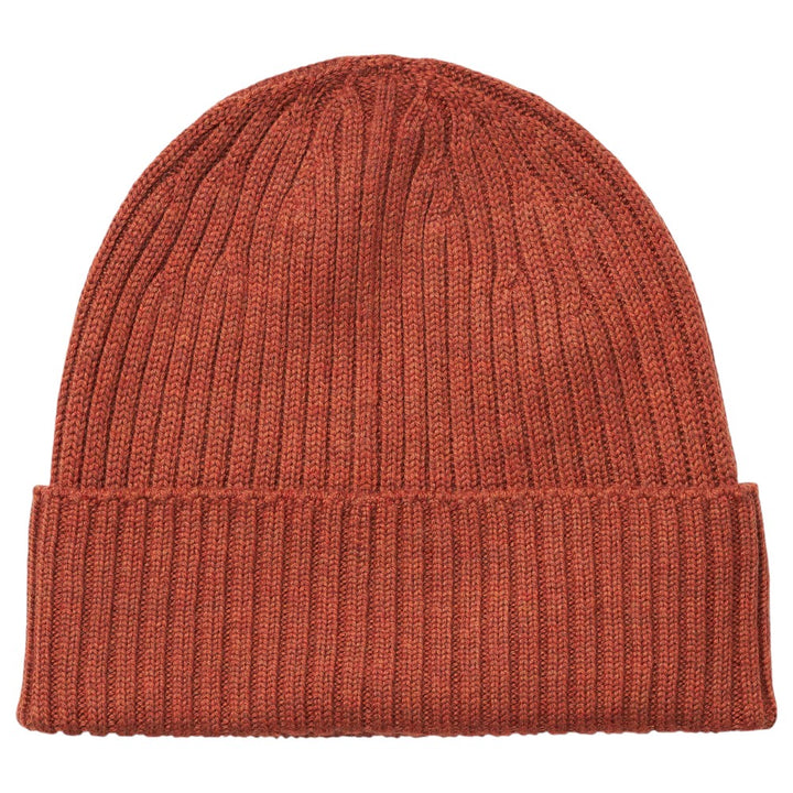 MJM Beanie i 100% Merino Uld - Rust