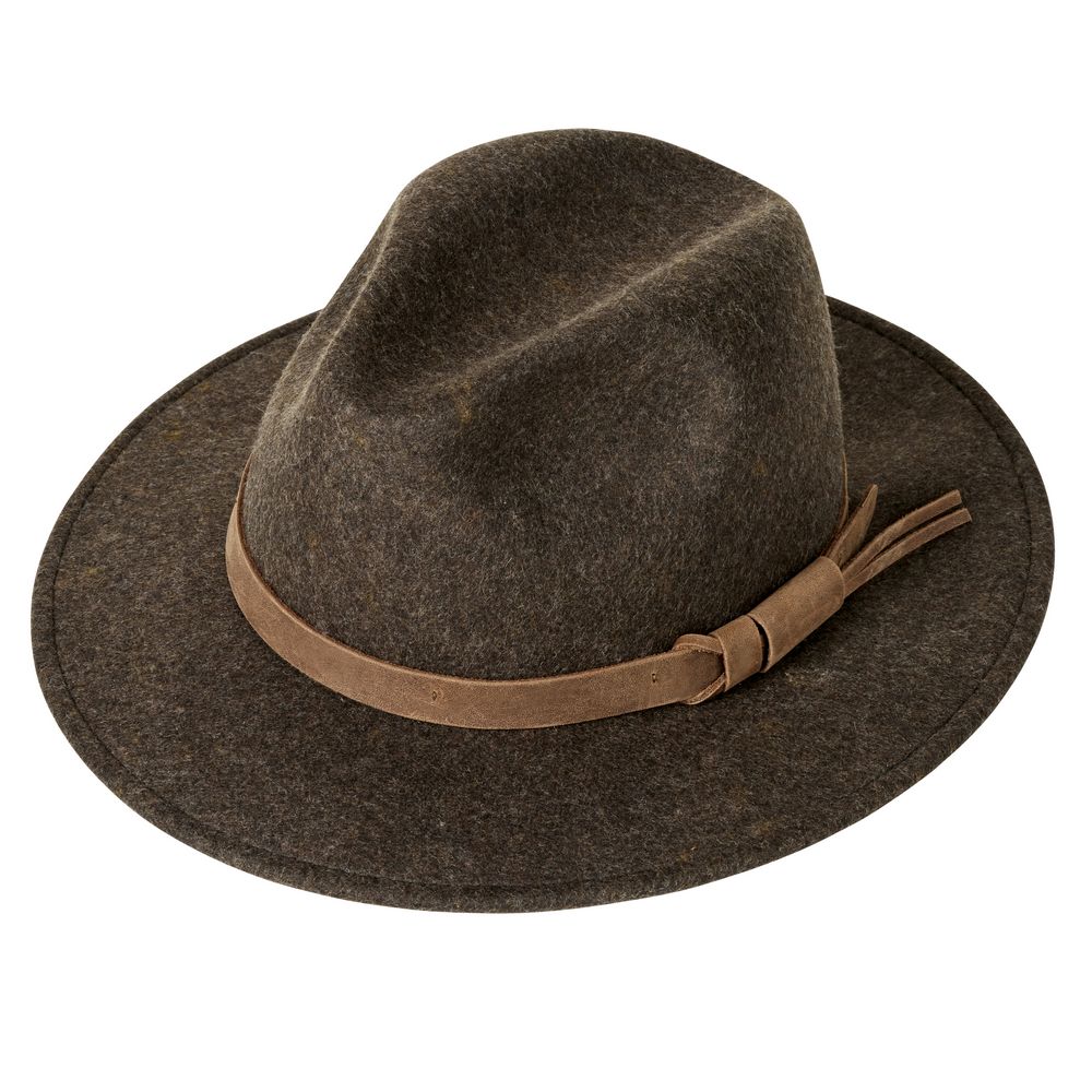 MJM MARCO Brown Wool Felt Hat - Waterproof &amp; Crushable