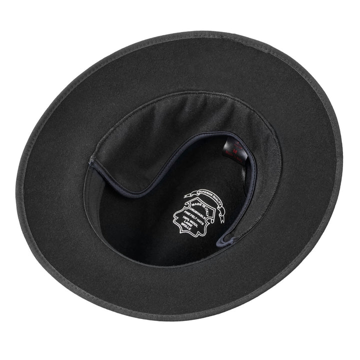 MJM MARCO EL Black Wool Felt Hat with Earflaps