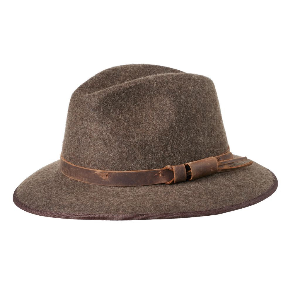 MJM MARCO EL Brown Wool Felt Hat with Earflaps