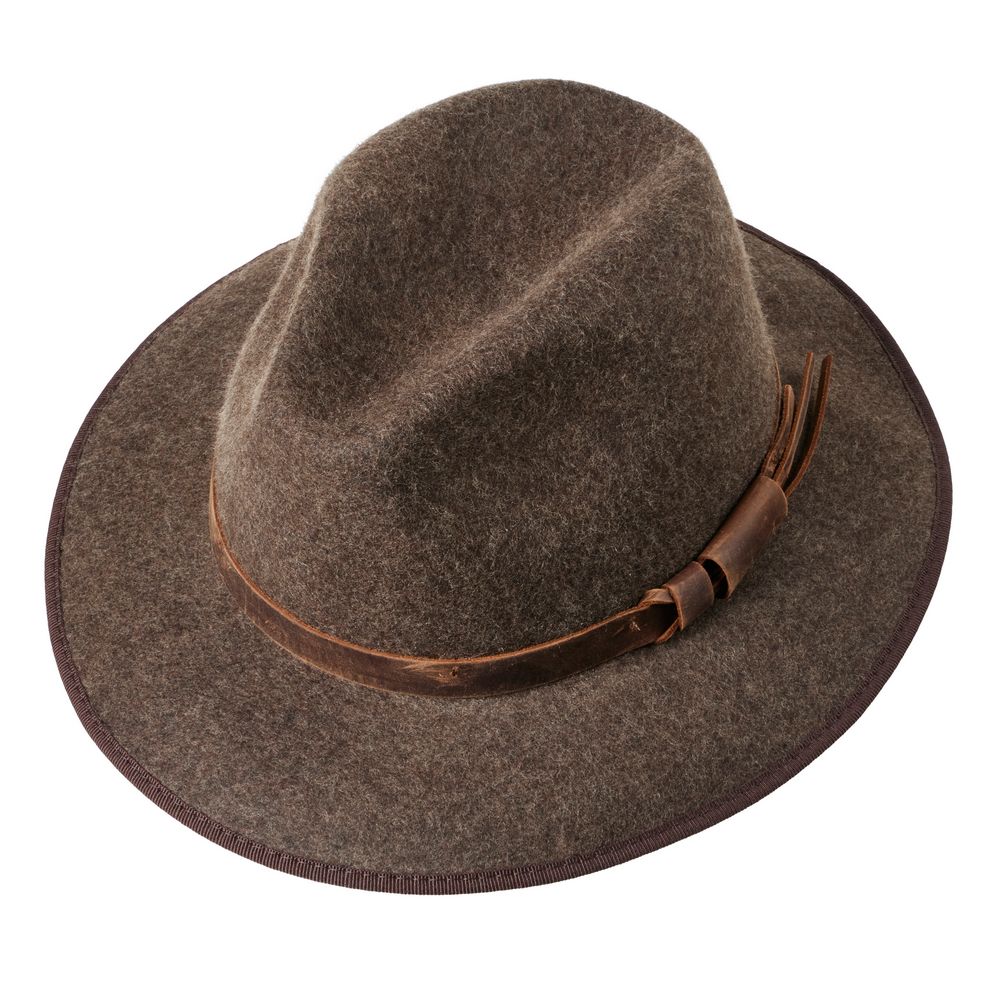 MJM MARCO EL Brown Wool Felt Hat with Earflaps