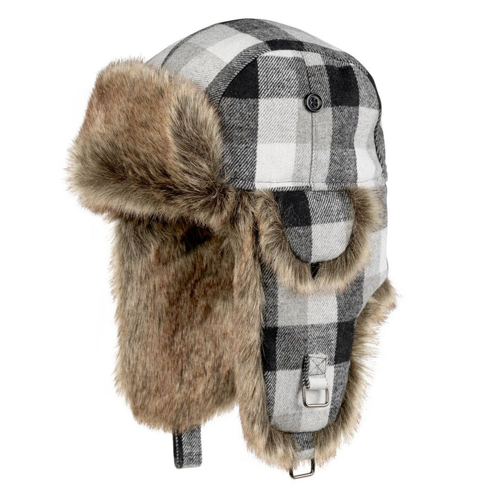 MJM Stairs Rex 32 Faux Fur Grey Check