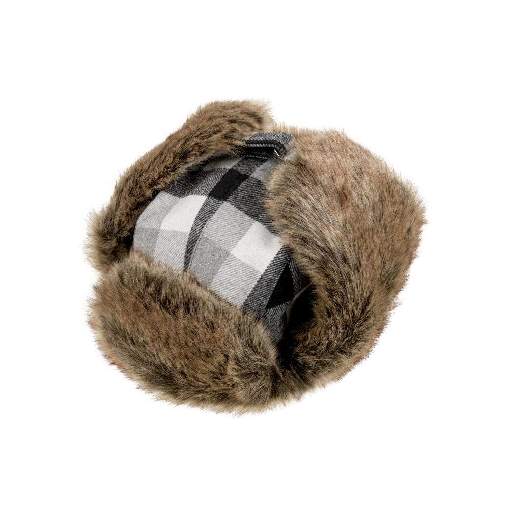 MJM Trapper Rex 32 Faux Fur Gray Check