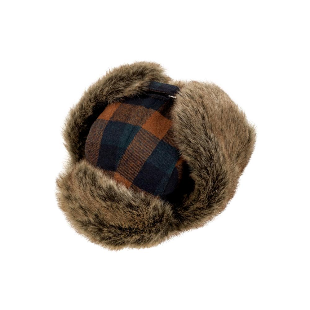 MJM Trapper Rex 32 Faux Fur Rust Check - Hue fra MJM Hats hos The Prince Webshop