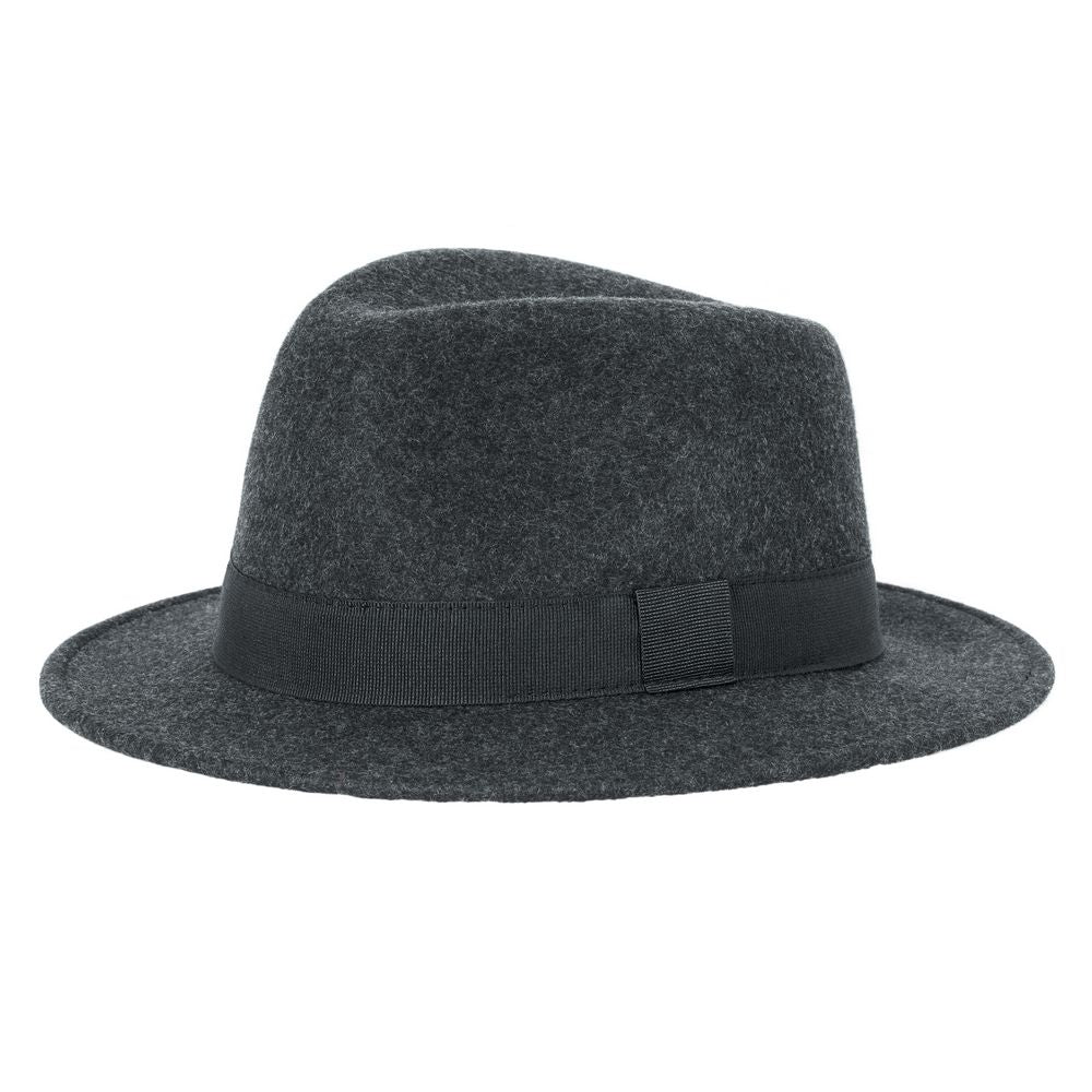 MJM FELIX Anthracite Wool Felt Hat - Waterproof &amp; Crushable