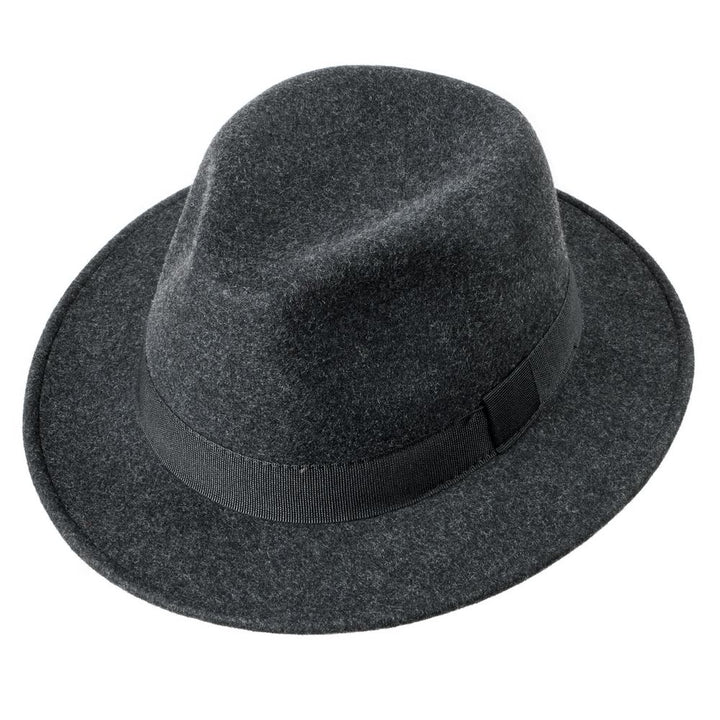 MJM FELIX Anthracite Wool Felt Hat - Waterproof &amp; Crushable