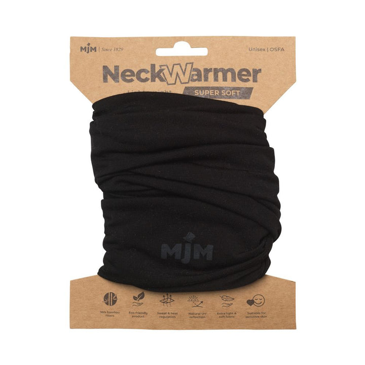 MJM Neck Warmer - Sort Bambus Hals Varmer