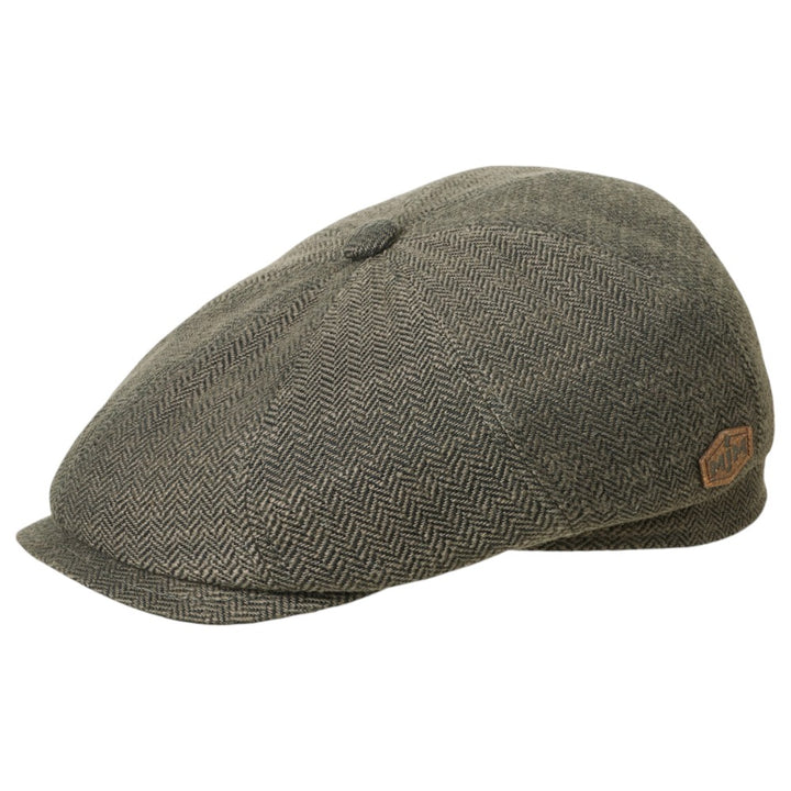 MJM Peeky – 42 Wool Mix - Herringbone Sixpence - Flat Cap fra MJM Hats hos The Prince Webshop