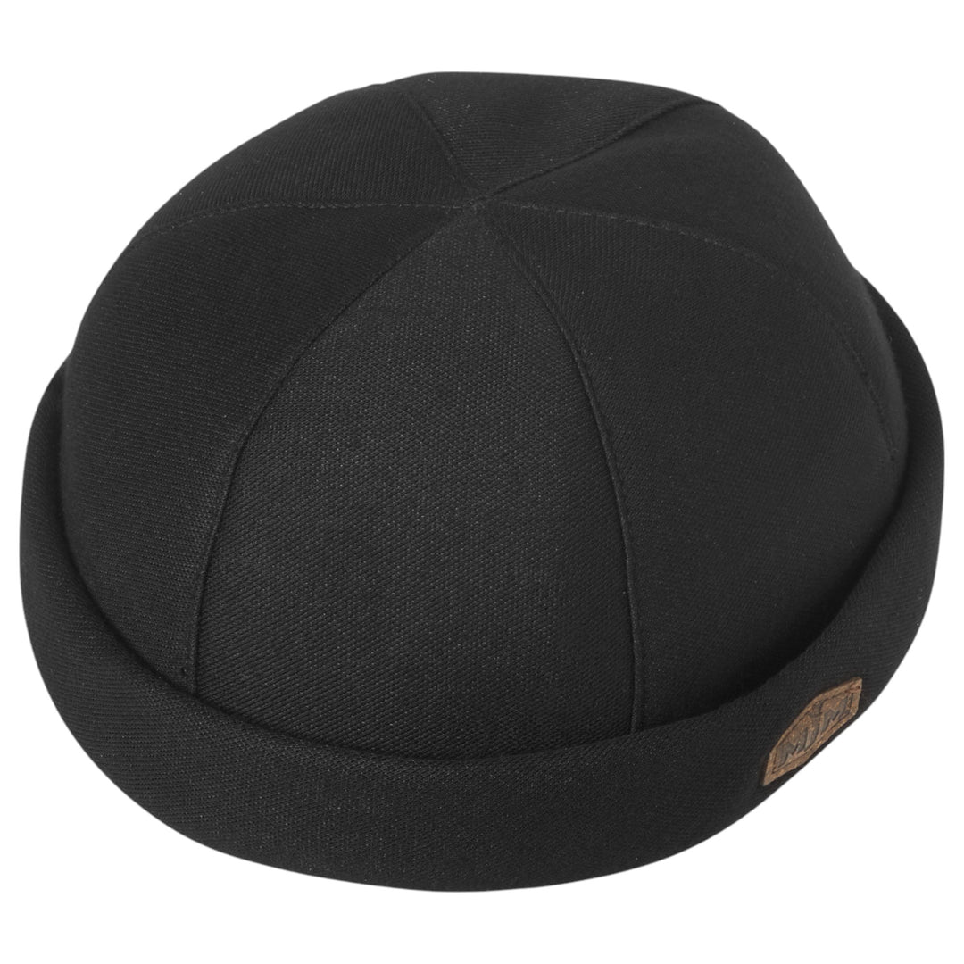 MJM Aron 41 EL Bamboo Docker Cap Black - Docker Cap fra MJM Hats hos The Prince Webshop