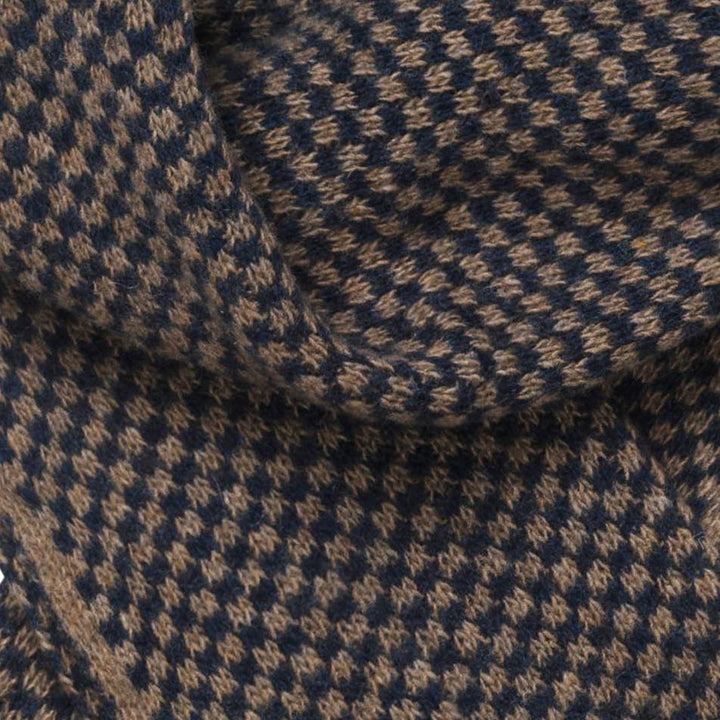 MJM Como 52 Scarf Wool/Cashmere Blue/Brown