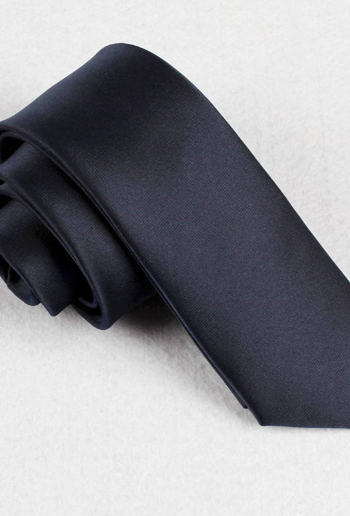 Slips i satin - Navy blue - Slips fra Yves Enzo hos The Prince Webshop