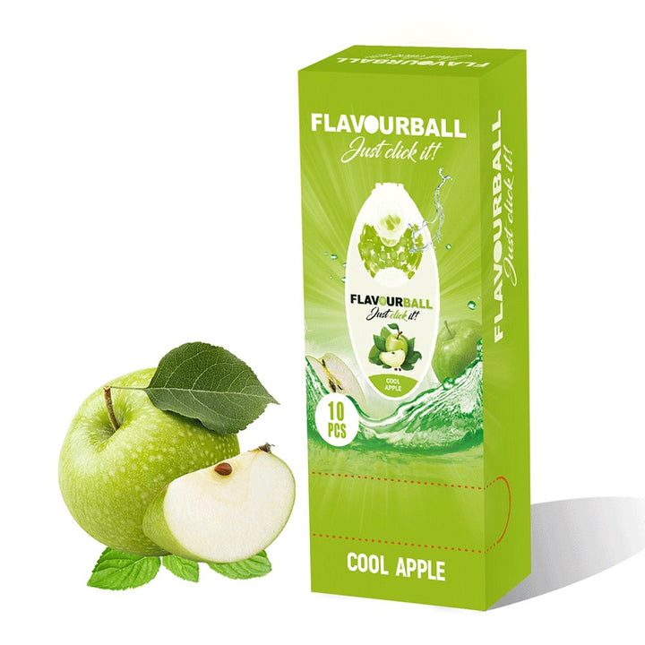 10 x 100 stk Cool Apple Flavour Balls i Pod
