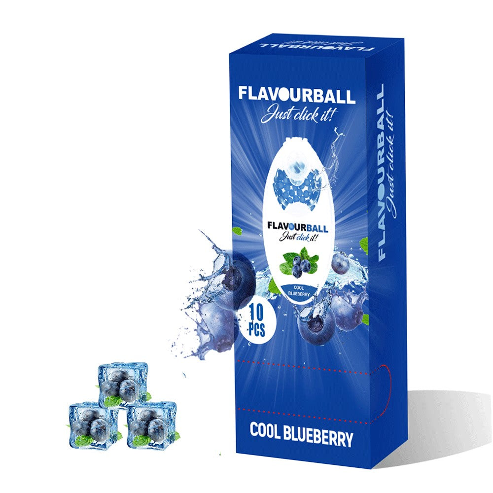 10 x 100 stk Cool Blueberry Mint Flavour Balls i Pod