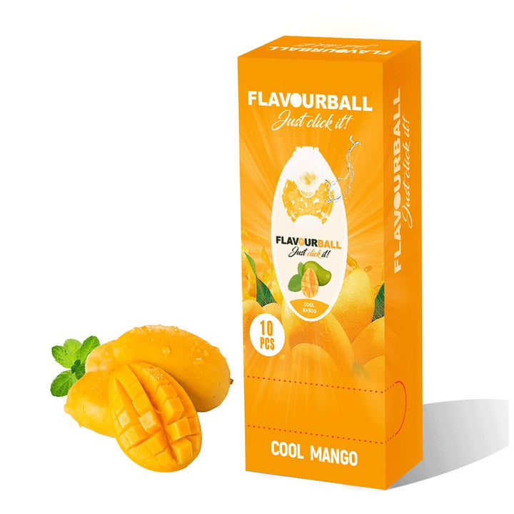 10 x 100 stk Cool Mango Flavour Balls i Pod - Aroma Kugler fra FLAVOUR BALLS hos The Prince Webshop