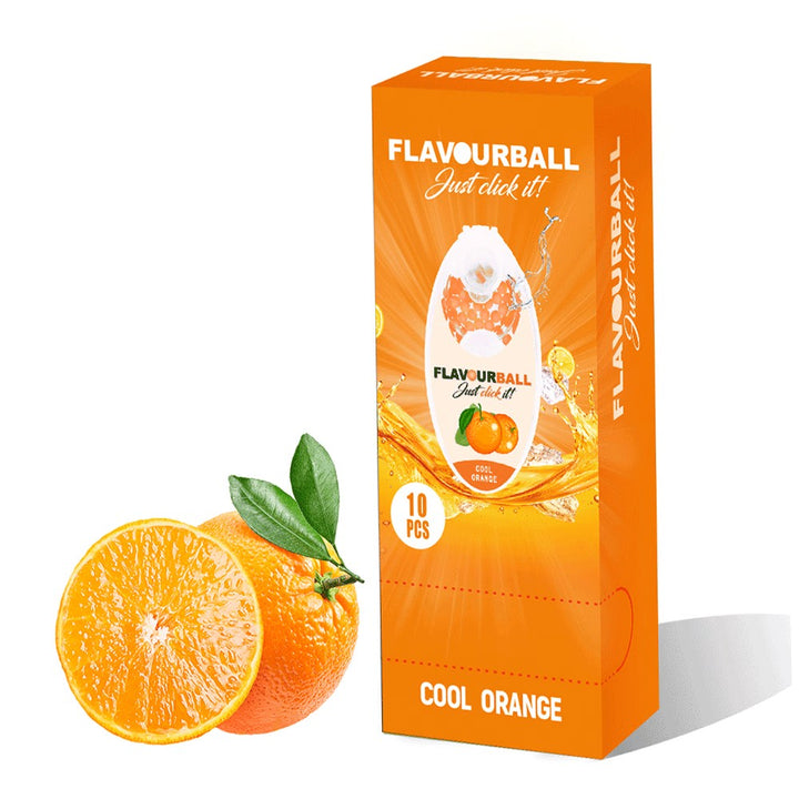 10 x 100 stk Cool Orange Flavour Balls i Pod