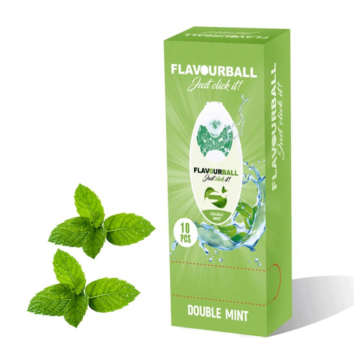 10 x 100 stk Double Mint Flavour Balls i Pod - Aroma Kugler fra FLAVOUR BALLS hos The Prince Webshop