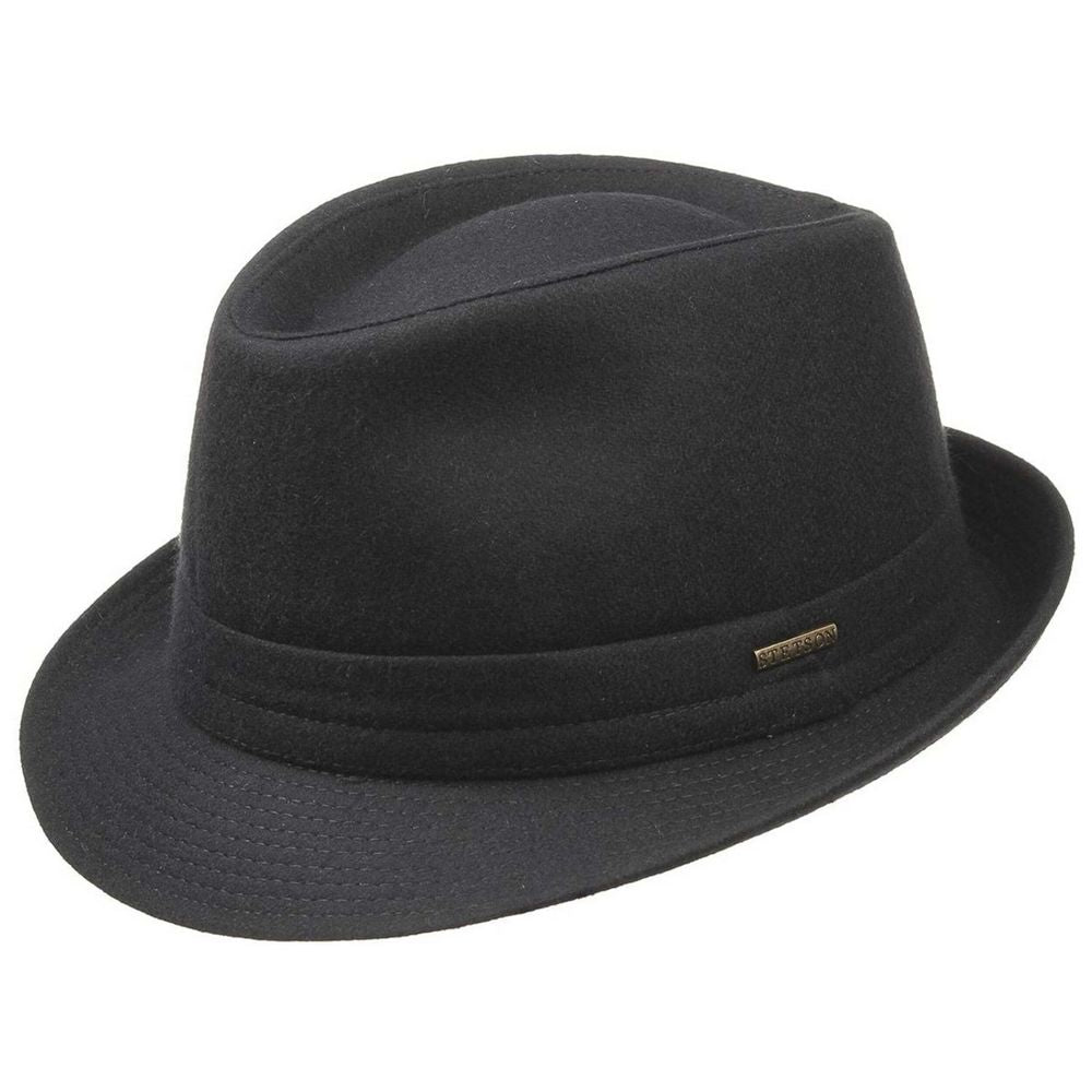 Stetson Black Wool Trilby - 100% Blues Brothers Style