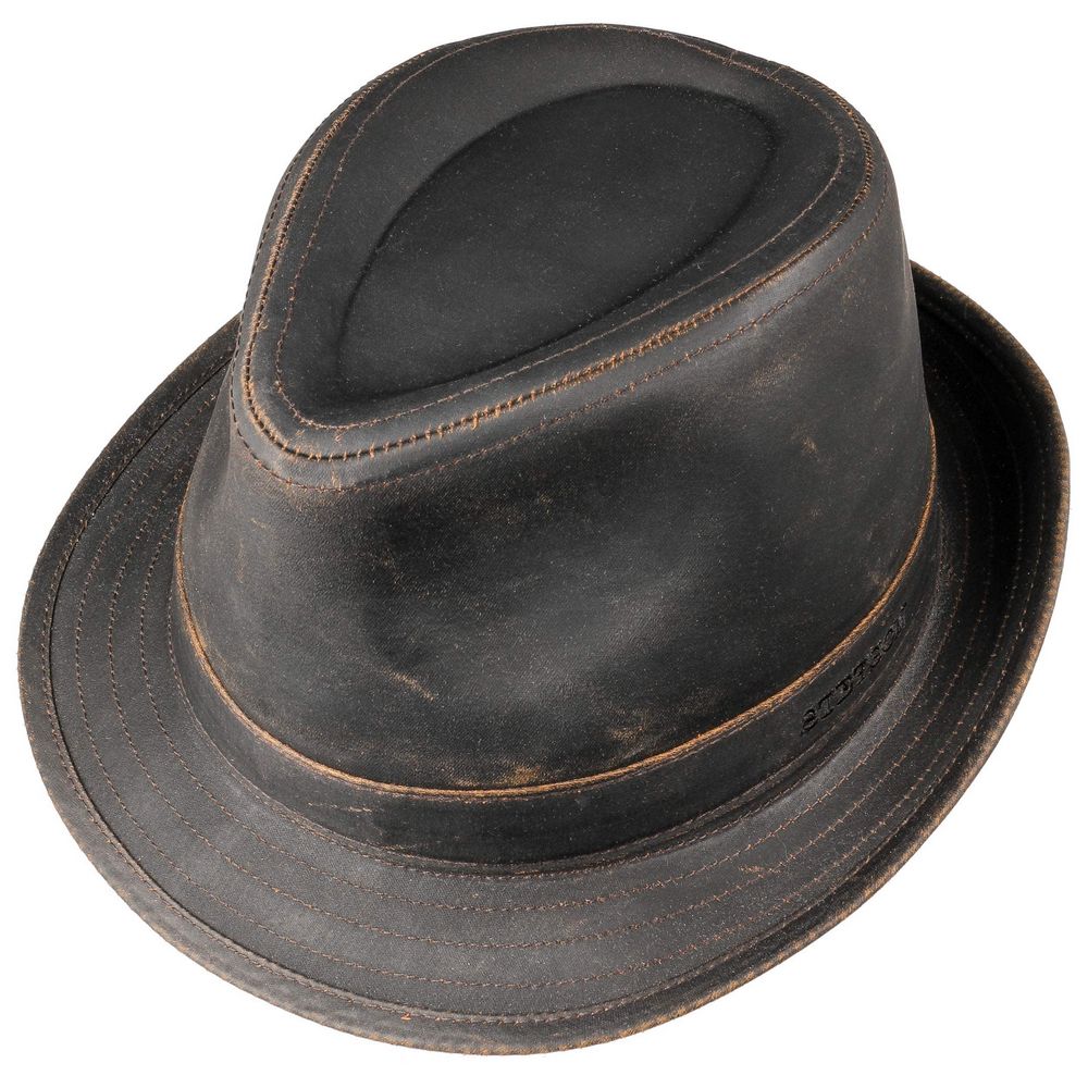 Stetson CO/PES Trilby Hat - Brunt Oilskin Look