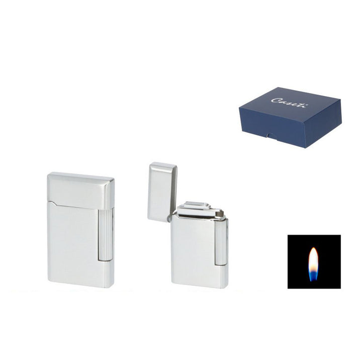 CASETI Paris Flint Lighter - Chrome Brushed