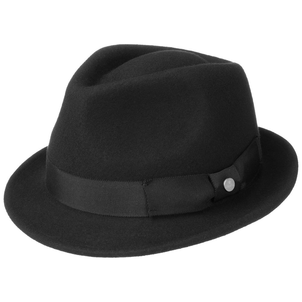 Trilby Woolfelt by Lierys - Black Wool Hat