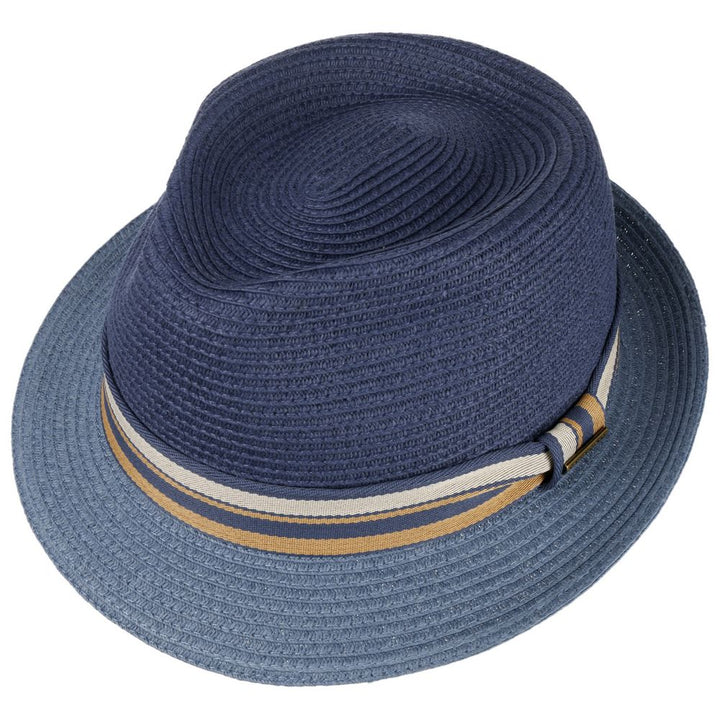 Stetson Trilby Toyo Strå Sommerhat Blå - XXL (63 cm) - Hat fra Stetson hos The Prince Webshop