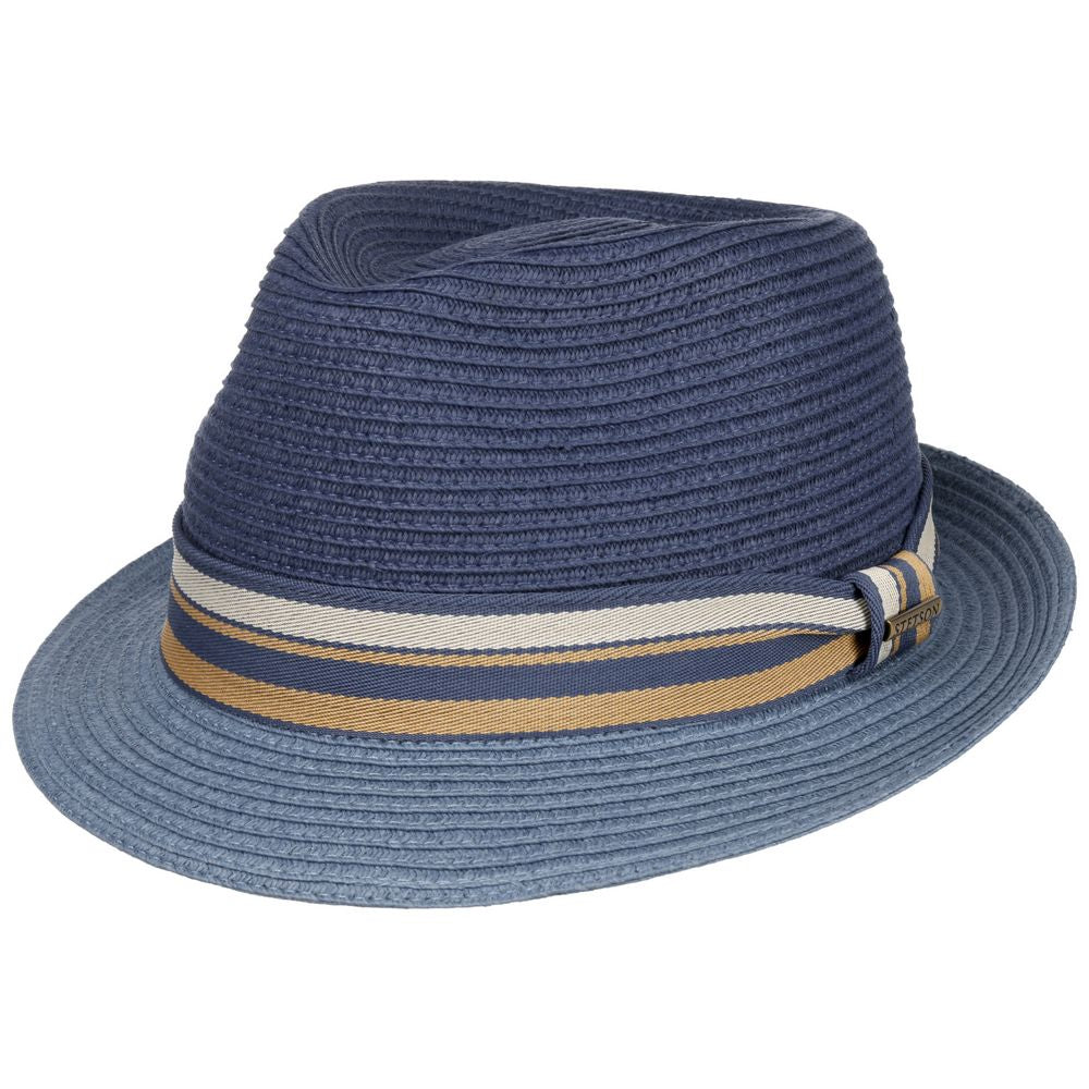 Stetson Trilby Toyo Summer Hat - Blue