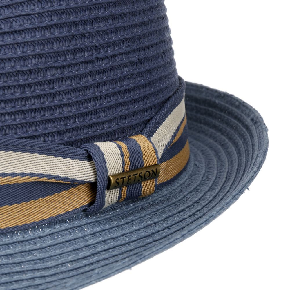 Stetson Trilby Toyo Strå Sommerhat Blå - XXL (63 cm)