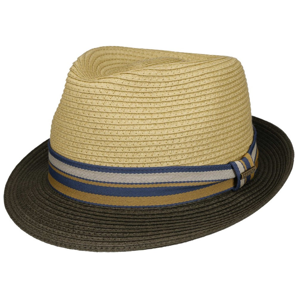 Stetson Trilby Toyo Strå Sommerhat - Oliven/Beige