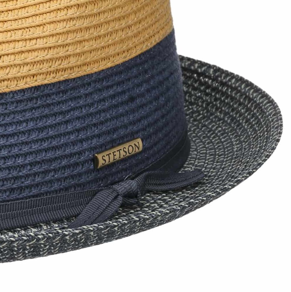 Stetson Player Toyo Strå Sommerhat - Beige / Blue - Hat fra Stetson hos The Prince Webshop