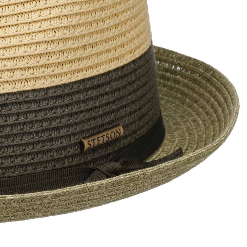 Stetson Player Toyo Strå Sommerhat - Beige / Green - Hat fra Stetson hos The Prince Webshop