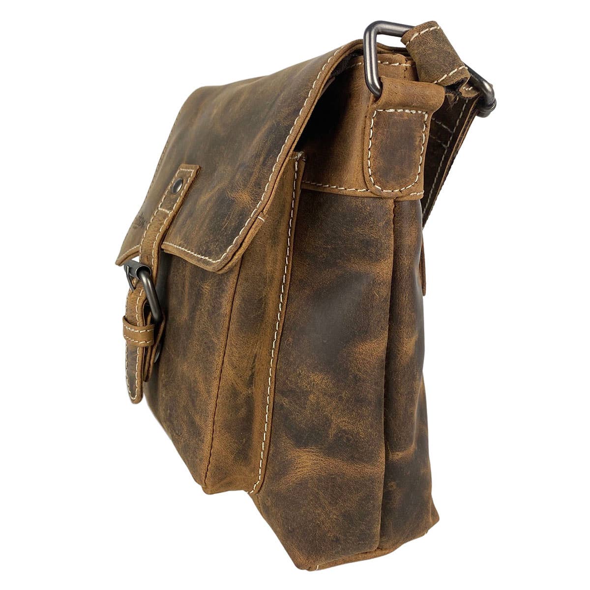 Arrigo Shoulder Bag With Flap Buffalo Leather - Cognac