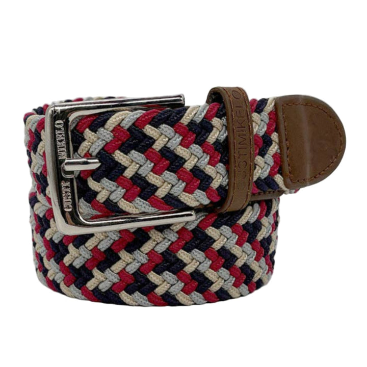 Custi Mikelo Flettet Elastisk Bælte Rød Marinegrå | mod 25