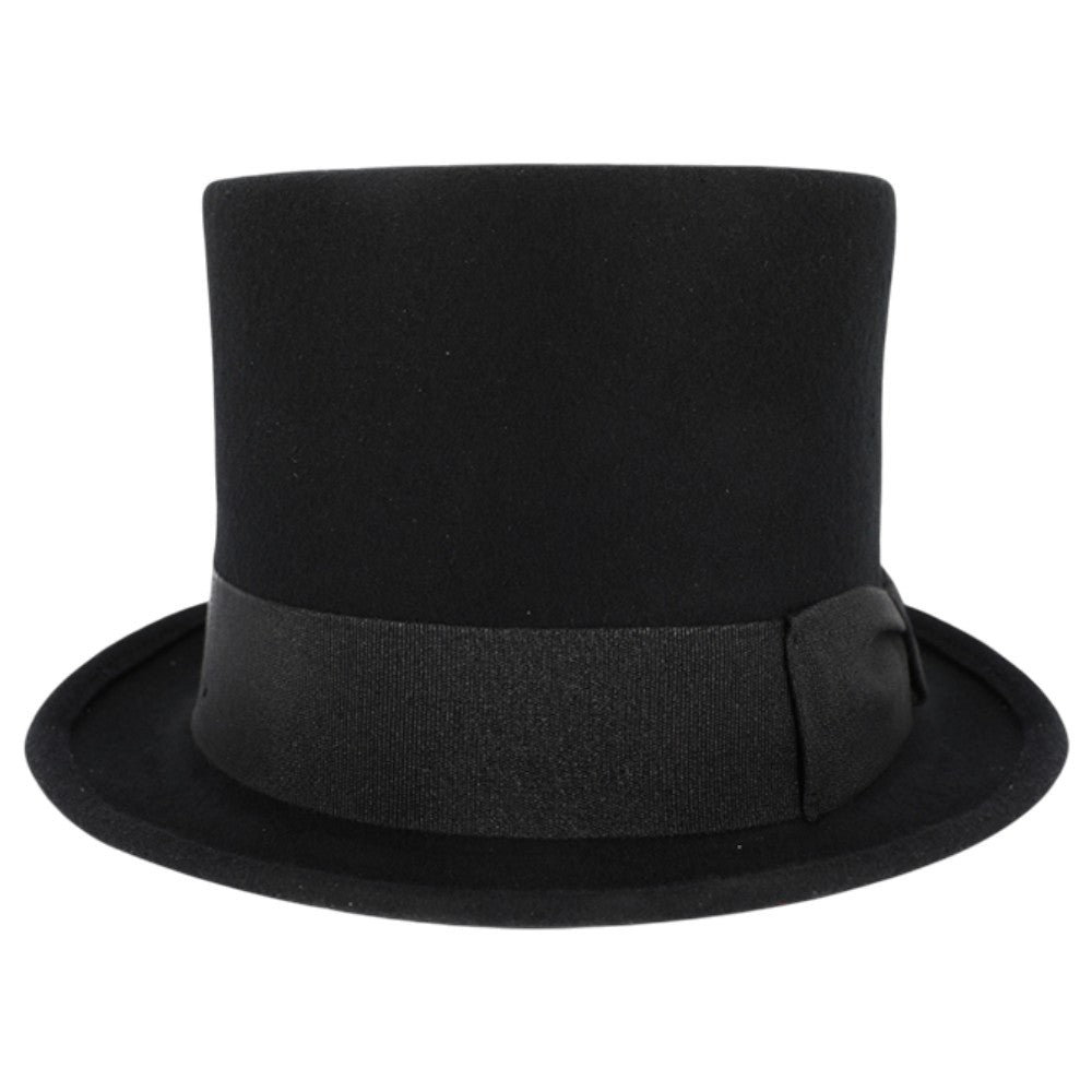 Sort Cylinder Hat - 13 cm høj - 100% uld