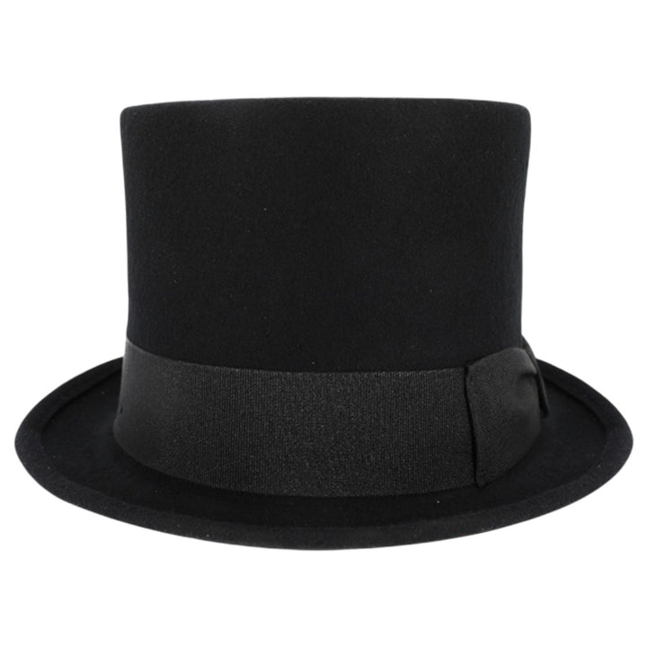 Sort Cylinder Hat - 13 cm høj - 100% uld